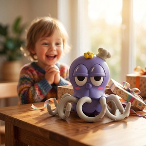 Giocattolo Polpo Danzante KK per Bambini, Giocattolo Elettrico Magico con Luci e Musica per Neonati e Bambini che Gattonano e Giocano a Pancia Giù - Product Image 5