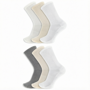 Chaussettes de sport unisexes en coton fin, unies, à compression de la voûte plantaire, haute élasticité, avec revers respirant, pour le quotidien et le sport - Product Image 1