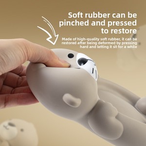 Ensemble de jouets de bain en caoutchouc en forme d'otter flottant, anti-fuite, pour le jeu aquatique et le plaisir sensoriel dans la baignoire, idéal pour les tout-petits, cadeau de naissance - Product Image 3