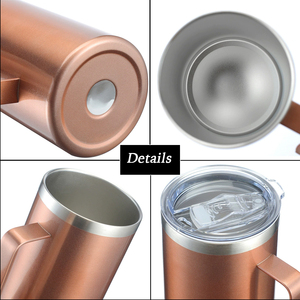 Mug isotherme en métal de qualité supérieure, 12oz, 14oz, 16oz, 24oz, avec poignée robuste, <span class=keywords><strong>pour</strong></span> le camping, le bureau et les activités de plein air. - Product Image 3