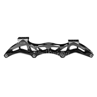 Cadre de patins à roulettes en alliage d'aluminium réglable pour enfants OEM avec roues de 165 mm/195 mm pour chaussures à roulettes