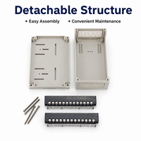 Boîtier de montage sur rail DIN en ABS PC résistant aux intempéries, 155x110x60mm, protection IP54, boîte de commande d'instruments électroniques