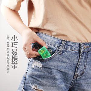 Portable Four-Compartment Plastic Travel Pillbox PP Pillcase Convenient Portable <b>Pill</b> Dispenser - Product Image 1