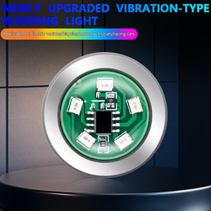 Luz de Advertencia LED Universal Inalámbrica de 7 Colores, Recargable por USB, 12V 100W 1100lm, Luz Estroboscópica, Niebla, Ambiente, para Auto - Product Image 4