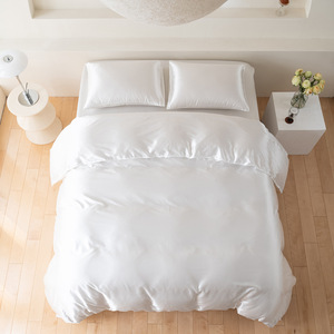 Ensemble trois pièces en soie simulée couleur unie, style moderne et minimaliste, personnalisable, prêt à expédier, pour Wish et AliExpress (vente transfrontalière) - Product Image 4