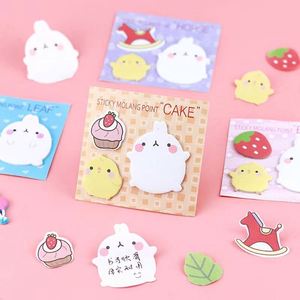 Creative Cute Multi-Color Animal Fruit Theme Self-Adhesive Memo <b>Pad</b> Kawaii Stationery Office Supplies for Recording Memos - Product Image 3