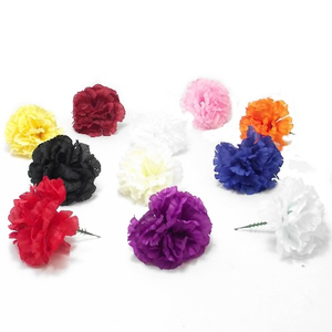 Flores funerarias de imitación de seda Artificial, púa de clavel, precio barato - Product Image 1