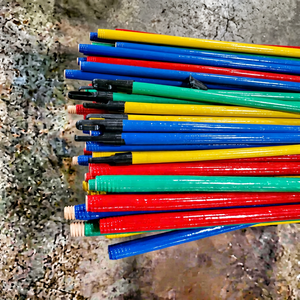 Escoba de madera de eucalipto con recogedor de PVC - Escoba extensible de cerdas duras, ecológica, impermeable y portátil para herramientas de limpieza del hogar - Product Image 1