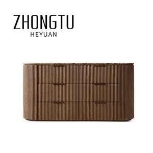 Zeitgenössische Kommoden Schlafzimmer möbel Zeitgenössische Innendekoration Lagerung Seitens chrank 6 Schubladen Kommode Marmorplatte - Product Image 6