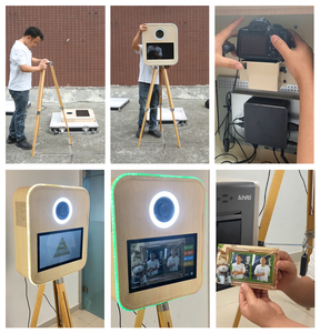New <strong>Design</strong> Photobooth Wedding Wood Vintage Photo Booth Price Wholesale Retro Wooden Photo Booth <strong>Machine</strong> With Printer and Camera - Product Image 6