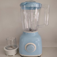 Centrifugeuse électrique 300W Mélangeur 2 en 1 avec broyeur Mélangeur de table Pot en plastique de 1,5 L
