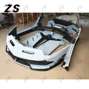 ZS vente directe d'usine Kit de carrosserie en Fiber de carbone <span class=keywords><strong>SVJ</strong></span> Style pour <span class=keywords><strong>Aventador</strong></span> Lp700 LP720 LP750 pare-chocs de voiture avant becquet de capot - Product Image 2