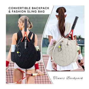 <span class=keywords><strong>Sac</strong></span> de raquette de pickleball portable personnalisé avec bandoulière, durable et imperméable, <span class=keywords><strong>sac</strong></span> de raquette de tennis - Product Image 4