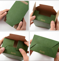 Boîte auto-montable en carton alimentaire personnalisable, laminage mat, emballage pour aliments pour bébés, bonbons, collations, desserts, biscuits, jetable