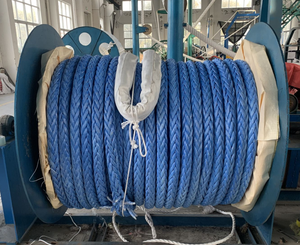 Câble de remorquage haute performance anti-casse à 12 brins en UHMWPE Spectra avec œil serti aux deux extrémités 48mmx220m pour remorqueur/ponton pétrolier - Product Image 2