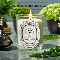 Bougie parfumée aux huiles essentielles en cire de soja, faite à la main, en forme de tasse, avec mèche en coton naturel, sans fumée, longue durée, parfum d'ambiance pour chambre à coucher