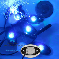 RGBW App Control Led Rock Lights 8 Pods 12 Pods Iluminación para coche Barco Cubierta Luz