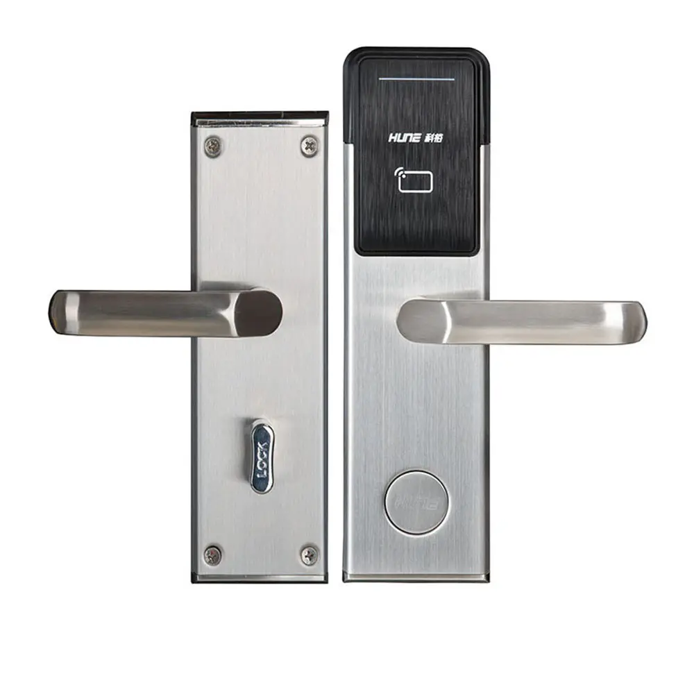 HUNE Euro Popular Serrures De Porte D' Hotel Room Card Key Door Locks Wireless Access Control System For Hotel Room Door