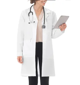 הסיטונאי רפואי בית חולים סיעודי לבן עשוי מדים רפואיים מעבדה לבן מעיל בית חולים אחיד