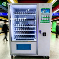 Distributeur automatique de boissons et de collations à prix de gros avec lecteur de pièces, billets et cartes
