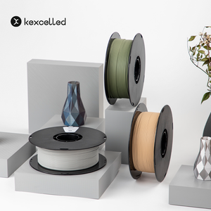 Kexcelled 1.75mm 1Kg +/-0.02mm PLA Filament Usine d'impression 3D Couleurs mates en gros disponibles Tiges en plastique haute mesure - Product Image 2