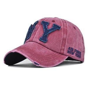 <span class=keywords><strong>Gorra</strong></span> de béisbol desgastada de algodón lavado vintage versátil con bordado retro al por mayor <span class=keywords><strong>gorra</strong></span> de béisbol deportiva rasgada - Product Image 4