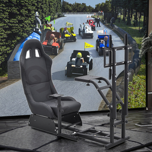 GY032-<span class=keywords><strong>2</strong></span> Chuyên Nghiệp 3D Lái Xe Đua Ghế Giả Lập Foldablesim Giàn Khoan Đua Với Chỗ Ngồi Cho Cho PC Playstation Logitech Wii, Xbox - Product Image 5
