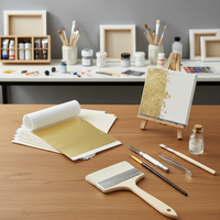 Vente en gros de feuilles d'or antique de Taïwan 9x9cm pour la restauration de meubles et la dorure de plafonds