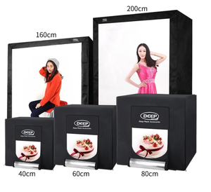 Hộp Đèn Studio Chụp Ảnh Sâu Di Động 60X60X60 Cm Lều Video LED 3200-6000K Mini 60W Hộp Đèn Nhiếp Ảnh CRI93 + 13000Lumens - Product Image 1