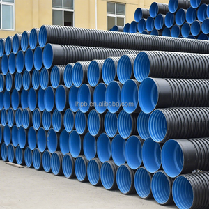 Tuyau de drainage en PEHD à double paroi ondulée de grand diamètre DN400mm 500mm 600mm 700mm 800mm 900mm, tuyau de drainage en plastique PEHD DWC - Product Image 3