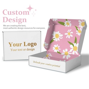 Eco Friendly Custom Logo Printed Small Business Recycled Flat <b>Pack</b> <b>Paper</b> Packaging Box Folding Corrugated Box Mailers - Product Image 6