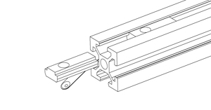 Tuerca en T de perrera larga, accesorio de perfil de aluminio, para KED-20 de conexión de perfil de aluminio, 2023, industria China, 2020 - Product Image 2