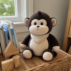 Factory Custom Kawaii <strong>Monkey</strong> Plush Stuffed Cartoon Animal Toys Fuzzy Colorful Fabric Support Personal IP Plushie Customized - Product Image 3