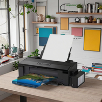 Imprimante Jet d'Encre Numérique Éco-Solvant Format A3 pour Epson L1800, Réservoir d'Encre Photo 6 Couleurs avec Performances de Couleur Élevées, 95% Neuve