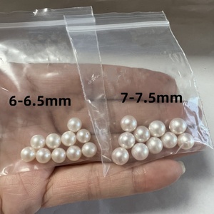 Perle d'Acqua Dolce Naturali di Alta Qualità, Bianche e Colorate, 3-10mm, Senza Foro, Perle Tonde Sciolte per Creazione di Gioielli - Product Image 2