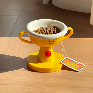 وعاء طعام للحيوانات الأليفة قابل للتعديل مع حامل مضاد للانزلاق، مستلزمات تغذية صحية ومريحة للكلاب والقطط - Product Image 1