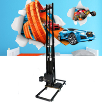 Imprimante à jet d'encre UV pour mur Vertical d'intérieur et d'extérieur à effet 3D, Machine d'impression pour peinture murale directe sur roues Portable