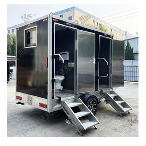 ห้องน้ำเคลื่อนที่ให้เช่า ห้องน้ำสาธารณะแบบพกพาสำหรับตั้งแคมป์ ห้องน้ำเคลื่อนที่แบบ VIP รถพ่วงห้องน้ำเคลื่อนที่ - Product Image 1