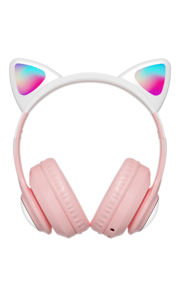 หูฟังสำหรับเล่นเกมหูแมวรูปแบบใหม่หูฟังบลูทูธไร้สายที่น่ารัก5.3โหมดส่วนตัวพร้อมไฟสีสันสดใสสำหรับเด็กผู้หญิงและเด็ก - Product Image 2
