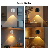 Lampe murale LED sans fil rechargeable par USB avec base magnétique, interrupteur tactile, noir et blanc, magnétique, à intensité variable, lampe de chevet pour la lecture