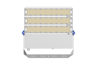 Reflector LED Modular de Aluminio para Estadios, 1000W, IP66, Impermeable, Blanco Cálido, Regulable 0-10V, para Estacionamientos