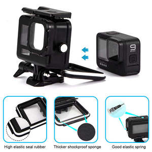 Étui étanche plongée et prise de vue pour GoPro <span class=keywords><strong>Hero</strong></span> <span class=keywords><strong>5</strong></span> 6 7 8 9 10 11 Étui étanche noir <span class=keywords><strong>go</strong></span> <span class=keywords><strong>pro</strong></span> accessoires de caméra de sport - Product Image 4