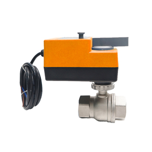 Winvall <span class=keywords><strong>12V</strong></span> DC động cơ hoạt động 2 cách điện SS304 Van cơ giới thiết bị truyền động tay cầm Van điều khiển lưu lượng nước - Product Image 1