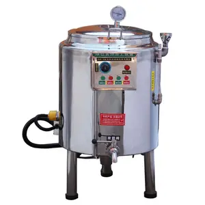 Jus Kecil Kaleng Terowongan Batch Bir Minuman Homogenizer Boiler Htst Susu Unit Pasteurizer