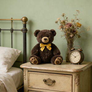 Peluche Ourson avec Nœud Papillon Bebear, Cadeau d'Anniversaire Unisexe, Marron, 100% Polyester, Coton PP Brodé, 11-30cm, En Stock - Product Image 5