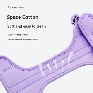 Set di Collare, Guinzaglio e Pettorina per Cani di Taglia Media in PVC Imbottito con Bottoni, Quattro Pezzi di Lusso - Product Image 2