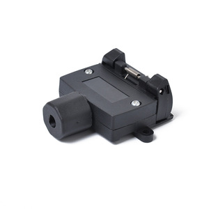 7 Pin <b>12V</b> Connector <b>Socket</b> Black Plastic Flat Trailer RV Truck Cable Accessory - Product Image 1