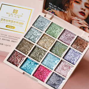 Palette de Gel à ongles solide 16 couleurs, salon de manucure, photothérapie, vernis à ongles à LED UV, colle solide, couleur gelée, ensemble de Gel UV - Product Image 5