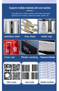 Les industries publicitaires faciles à utiliser Mini bureau 20W Machines de marquage laser à fibre 50W 100W Personnalisation de support de marquage en métal - Product Image 5