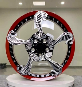 Rines de Aleación de Aluminio Forjado Personalizados Estilo <span class=keywords><strong>Cobra</strong></span> de 18-24 Pulgadas 5X112/114.3/120 Compatibles con Ford Mustang BMW Porsche para Autos de Pasajeros - Product Image 1